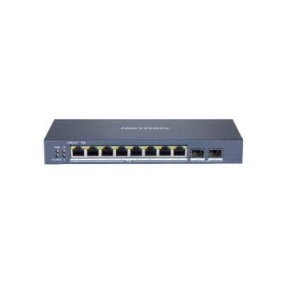  HIKVISION DS-3E1510P-SI Switch Smart Gestionable 8 Puertos Gigabit PoE+ + 2 Uplink Gigabit/SFP 110W 6kV Surge 