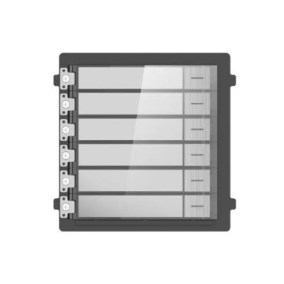  HIKVISION DS-KD-KK Módulo 6 Botones Nombre Videoportero Modular Montaje Superficie/Empotrar Botones Personalizables 