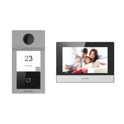  HIKVISION DS-KIS604-P(B) Kit videoportero IP WiFi incluye módulo DS-KD8003 y monitor DS-KH6320 