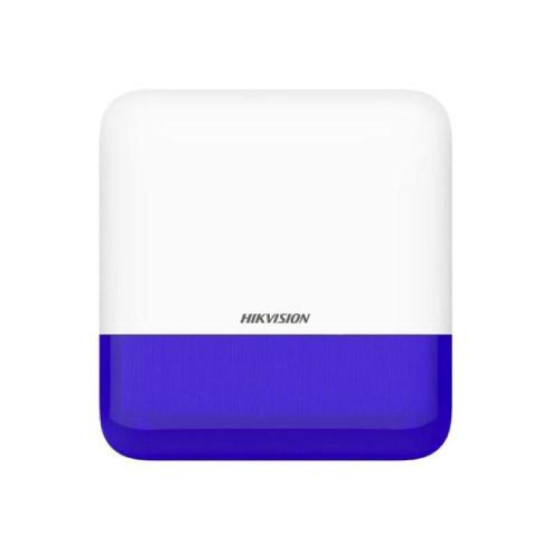  HIKVISION DS-PS1-E-WB Sirena Inalámbrica Exterior 433MHz 110dB Luz Estroboscópica LED Batería 18650 AX PRO IP54 