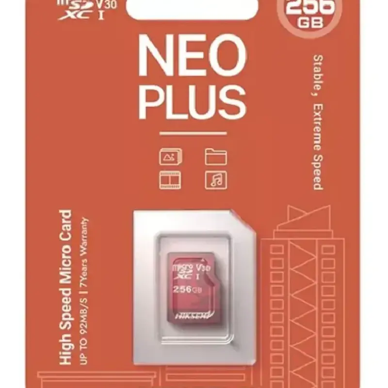  HIKVISION HS-TF-E1 256GB tarjeta memoria microSD XC Class 10 U3 V30 A1 alta velocidad 