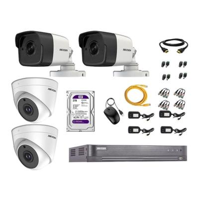  HILOOK KIT 4 CAMARAS 3K 5MP Kit videovigilancia incluye 4 cámaras 5MP + cables + fuente 