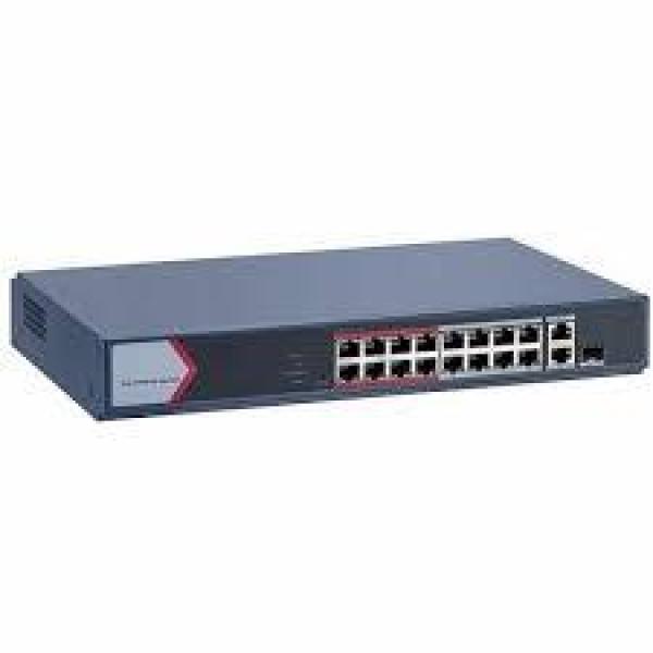  HIKVISION DS-3E1326P-EI Conmutador PoE inteligente Fast Ethernet 24 puertos 10/100Mbps + 2 SFP 6 puertos PoE+ 230W 