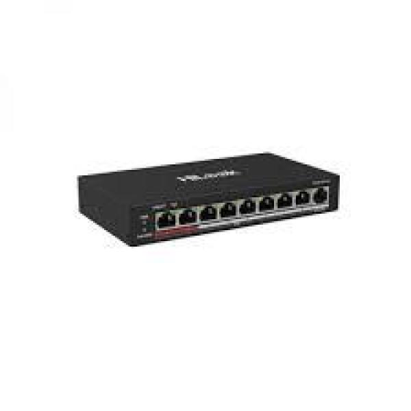  HILOOK NS-0109P-60 Conmutador PoE No Gestionado 8 Puertos 100Mbps + 1 Uplink 60W Extendido 250m 