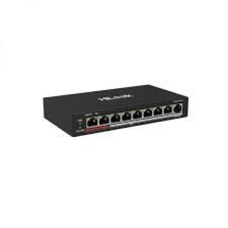  HILOOK NS-0109P-60 Conmutador PoE No Gestionado 8 Puertos 100Mbps + 1 Uplink 60W Extendido 250m 