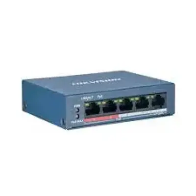  HIKVISION DS-3E0105P-E/M switch PoE no administrado Fast Ethernet 4 puertos 10/100 62W 