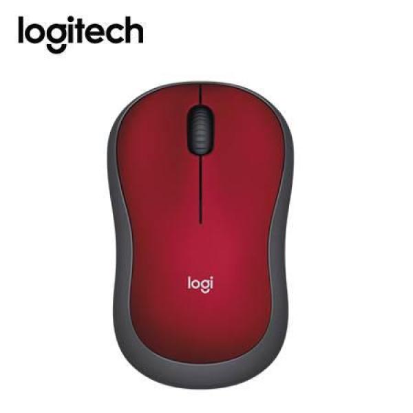  LOGITECH M185 mouse inalámbrico rojo 