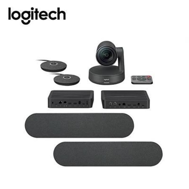  LOGITECH Rally Plus Bundle sistema de videoconferencia 4K para salas grandes negro 
