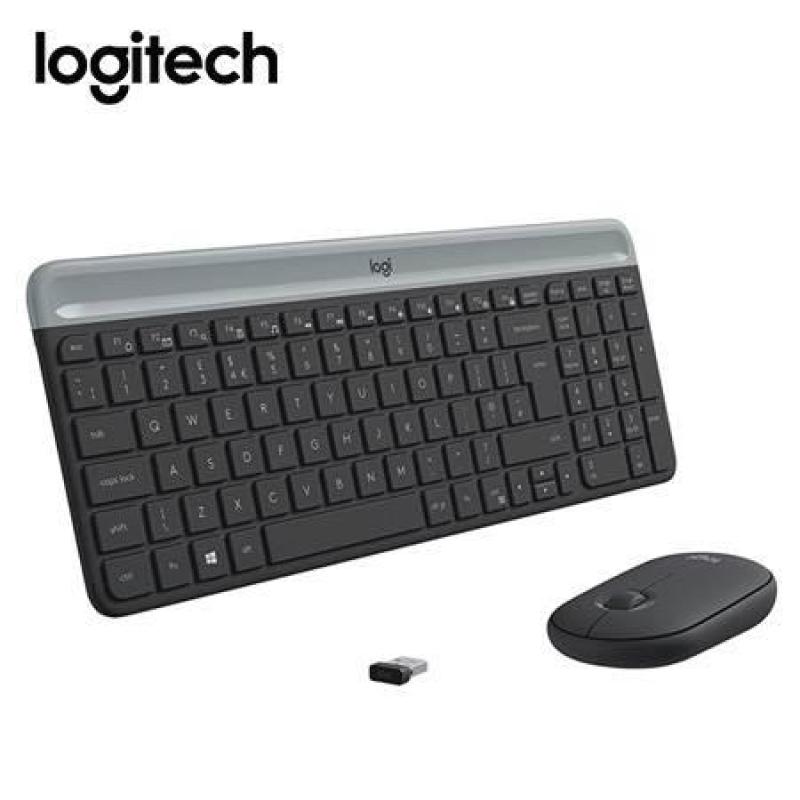 LOGITECH MK470 combo teclado + mouse inalámbrico slim USB negro 