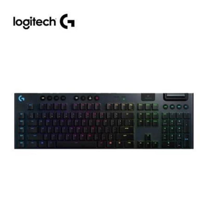  LOGITECH G915 teclado gaming mecánico inalámbrico LIGHTSPEED RGB LIGHTSYNC bajo perfil negro 