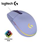  LOGITECH G203 LIGHTSYNC mouse óptico 8000 DPI RGB lila 