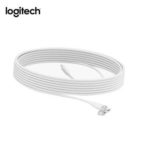  LOGITECH Cable de extensión Rally Mic Pod 10 m blanco 
