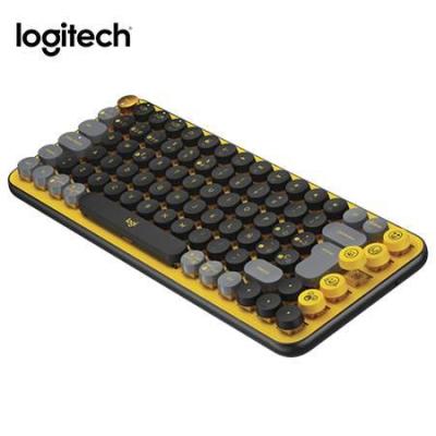  LOGITECH POP Keys teclado mecánico multi‑device inalámbrico/Bluetooth Blast black/yellow 