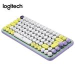  LOGITECH POP Keys teclado mecánico multi‑device inalámbrico/Bluetooth Fresh Vibes lila/green 