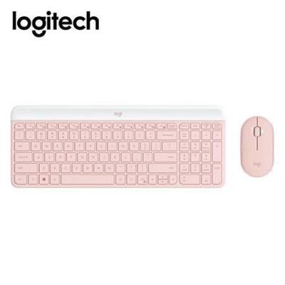  LOGITECH MK470 combo teclado + mouse inalámbrico slim USB rose 