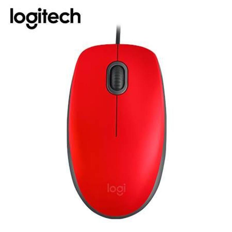  LOGITECH M110 Silent mouse óptico USB rojo 