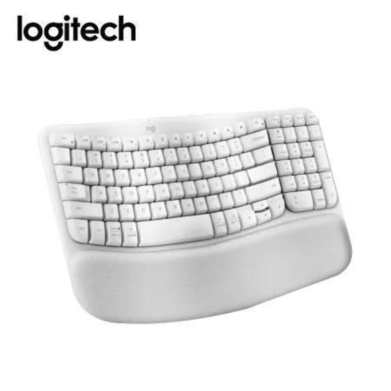  LOGITECH ERGO Wave teclado ergonómico inalámbrico BOLT/Bluetooth español blanco 