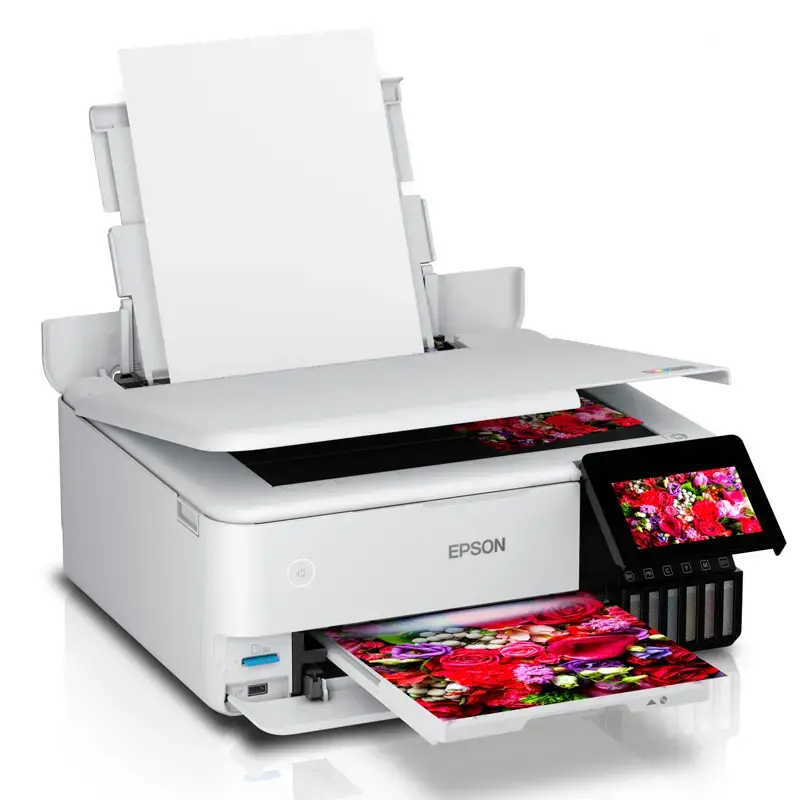  EPSON EcoTank L8160 Multifuncional fotográfica imprime/escanea/copia 6 tintas 5760x1440dpi CD/DVD LAN Wi‑Fi Wi‑Fi Direct USB 2.0 impresión A4 sin bordes 