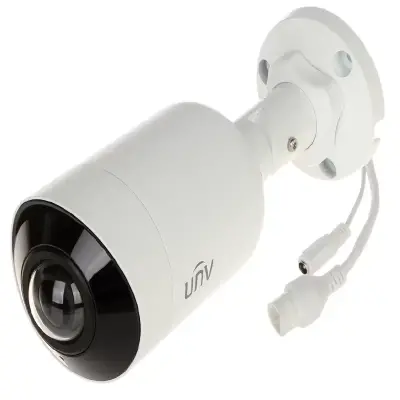  UNIVIEW IPC2105SB-ADF16KM-I0 Cámara bala fija gran angular 5MP lente 1.68mm IR inteligente Ultra265 PoE 