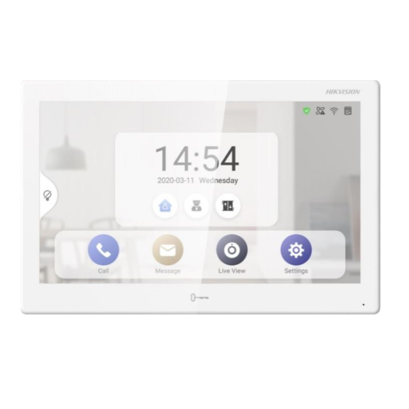  HIKVISION DS-KH9510-WTE1 Estación interior todo en uno monitor IP 10" táctil control de hogar 