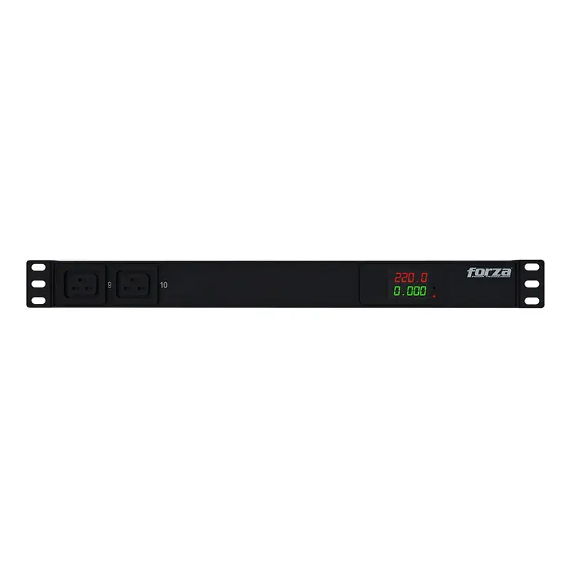  FORZA FPD-1012M1U PDU medible 4000W 10 tomas 1U 220V monitoreo 