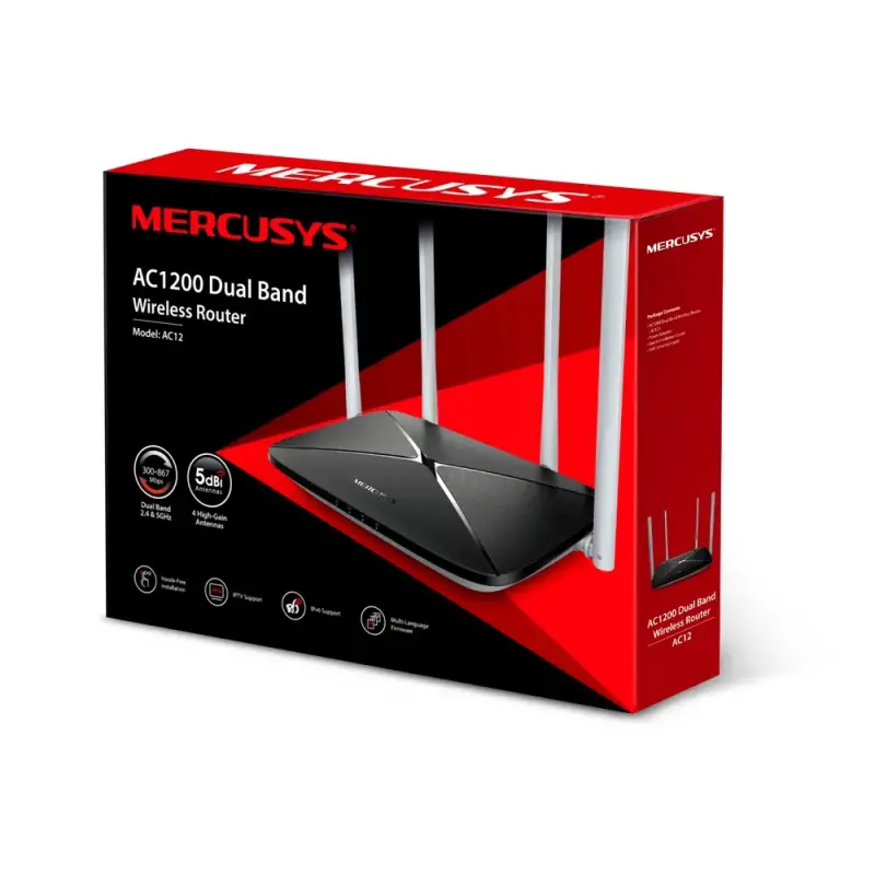  TP-LINK AC12 router inalámbrico dual band AC1200 2.4GHz/5GHz 4 antenas 