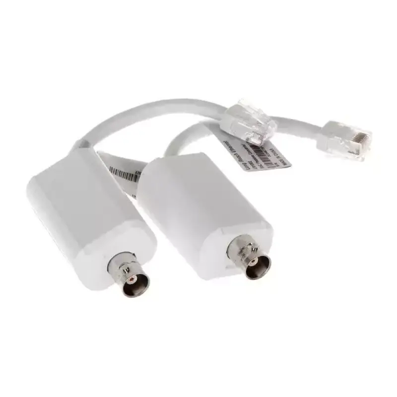 DAHUA LR1002 Convertidor EOC Pasivo para Tecnología ePoE RJ45 10/100Mbps + BNC 400m@100Mbps 1000m@10Mbps Pack 2 Unidades 