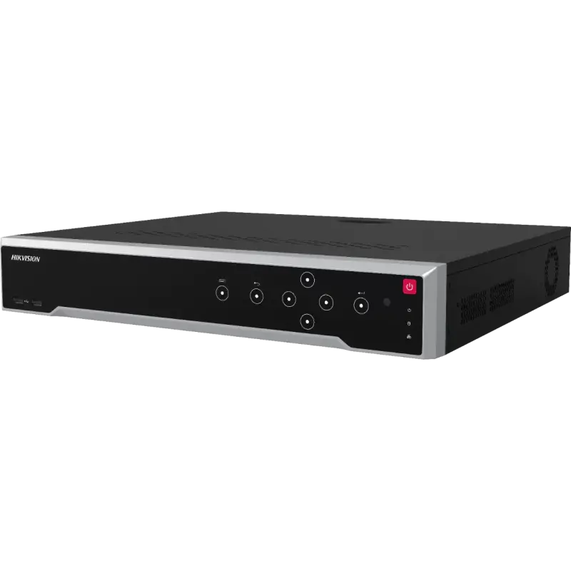  HIKVISION DS-7732NI-I4/16P(B) NVR 4K 32 canales 1.5U 16 PoE hasta 12MP 4 bahías HDD 