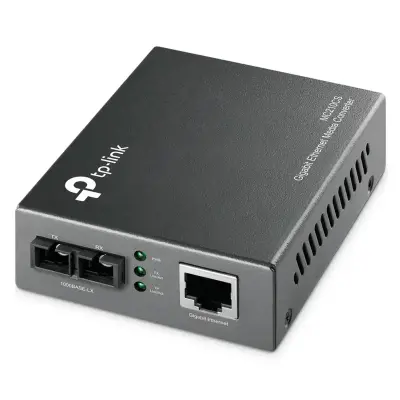  TP-LINK MC210CS Convertidor medios Gigabit Ethernet 10/100/1000Mbps RJ45 fibra óptica monomodo SC 20km 