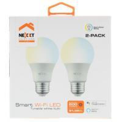  NEXXT NHB-W1202PK Bombillas LED inteligentes Wi‑Fi A19 CCT 220V pack x2 