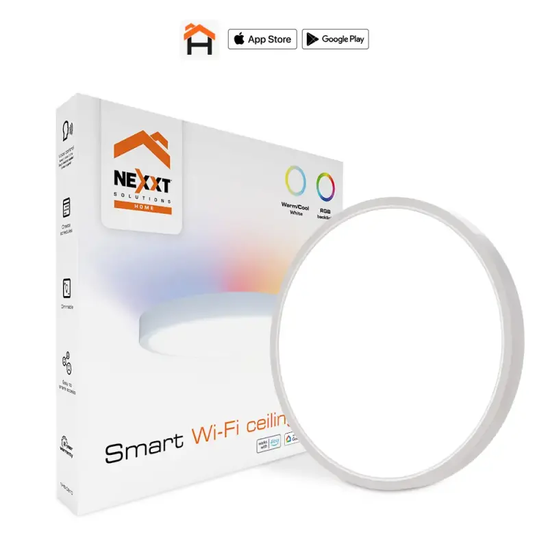  NEXXT NHB-C810 lámpara de techo inteligente Wi‑Fi luz blanca y RGB 