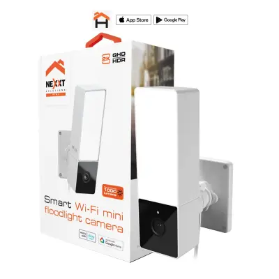  NEXXT HC-F410 cámara inteligente Wi‑Fi con proyector luz integrada detección movimiento visión nocturna 