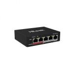  HILOOK NS-0105P-35(B) Conmutador PoE Fast Ethernet 4 puertos 10/100Mbps + 1 uplink 35W modo extendido 250m 