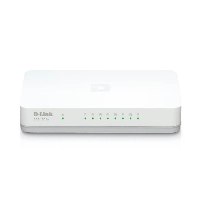  D-LINK DGS-1008A Switch 8 Puertos Gigabit 10/100/1000Mbps 