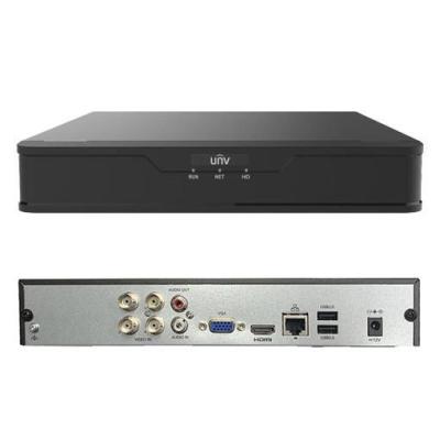  UNIVIEW XVR301-04G XVR 4 Canales 1080P H.265/H.264 4 en 1 HDTVI/HDCVI/AHD/IP Soporta 1 HDD 6TB HDMI VGA 