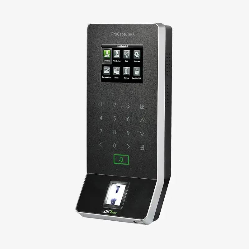  ZKTECO PROCAPTURE-X terminal PoE huella digital control acceso Green Label 