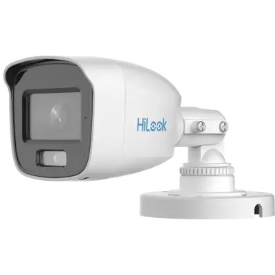  HILOOK THC-B127-LPS Mini Bala 2MP 1080P Lente 2.8mm Luz Blanca + IR 20m Audio Coaxial 