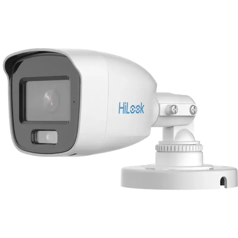  HILOOK THC-B127-LPS Mini Bala 2MP 1080P Lente 2.8mm Luz Blanca + IR 20m Audio Coaxial 