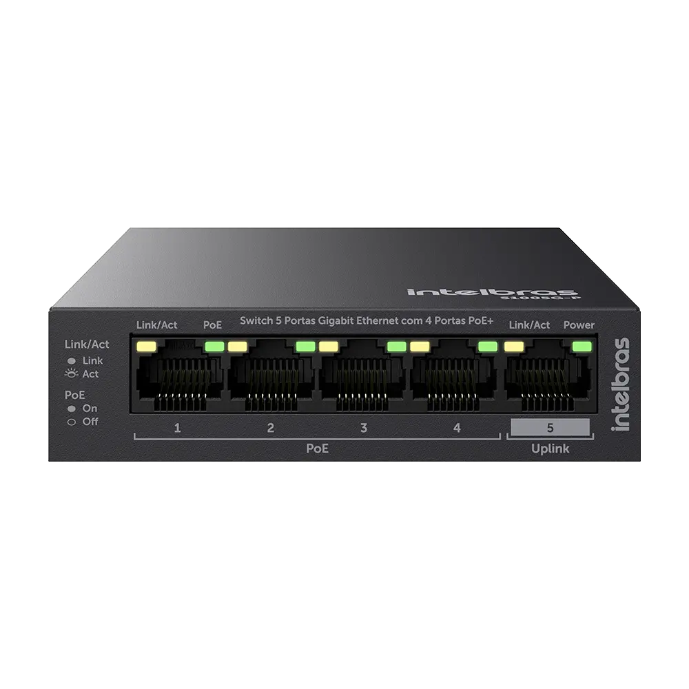 Switch Gigabit S1005G 5 Puertos 4 PoE+