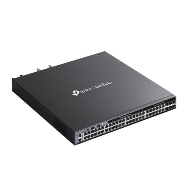  TP-LINK SG6654XHP Switch L3 stackable Omada 48 puertos Gigabit PoE+ 802.3at 6 ranuras 10G SFP+ 740W Omada SDN 