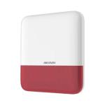  HIKVISION DS-PS1-E-WB/RED Sirena inalámbrica exterior roja 110dB luz estroboscópica AX PRO 