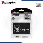  KINGSTON KC600 512GB Disco sólido SATA 6.0 Gbps 2.5 pulgadas 7mm 550MB/s lectura 