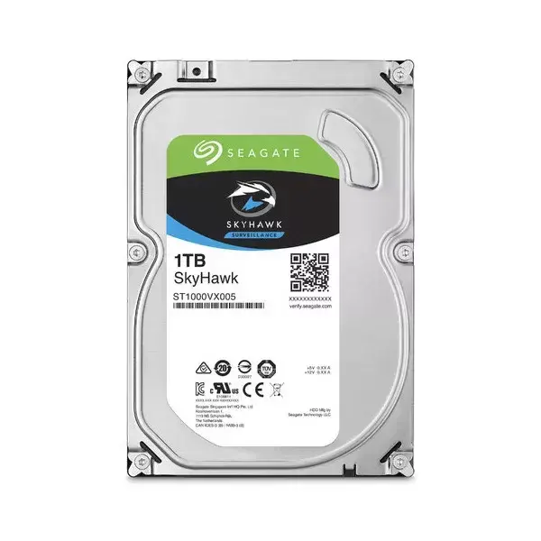  SEAGATE SKYHAWK Disco Duro Vigilancia 1TB 3.5" SATA 6Gb/s 5900RPM 64MB 180TB/año 24/7 Special Pack 