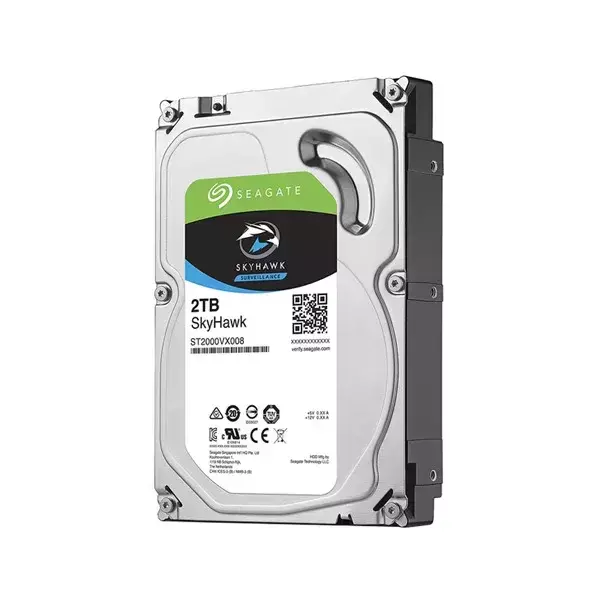  SEAGATE SKYHAWK Disco Duro Vigilancia 2TB 3.5" SATA 6Gb/s 5900RPM 64MB 180TB/año 24/7 