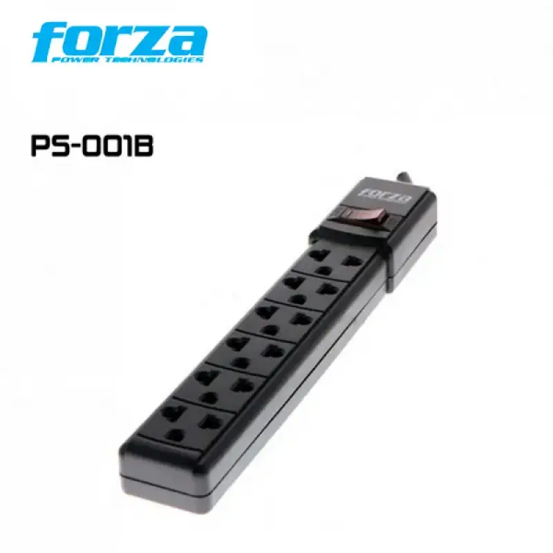  FORZA PS-001B regleta de protección sobretensión 6 salidas 15A 1800W 