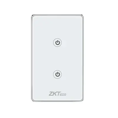  ZKTECO SW12-US interruptor de luz inteligente Wi‑Fi 2 tomas 120V control por app y voz 
