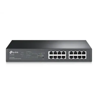  TP-LINK TL-SG1016PE Switch Easy Smart 16 puertos Gigabit 10/100/1000Mbps 8 puertos PoE+ 802.3at 110W presupuesto PoE escritorio/rack 19" web GUI 