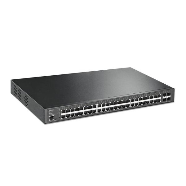  TP-LINK TL-SG3452XP Switch administrado L2+ JetStream 48 puertos Gigabit PoE+ 802.3at 384W 4 puertos 10GE SFP+ 