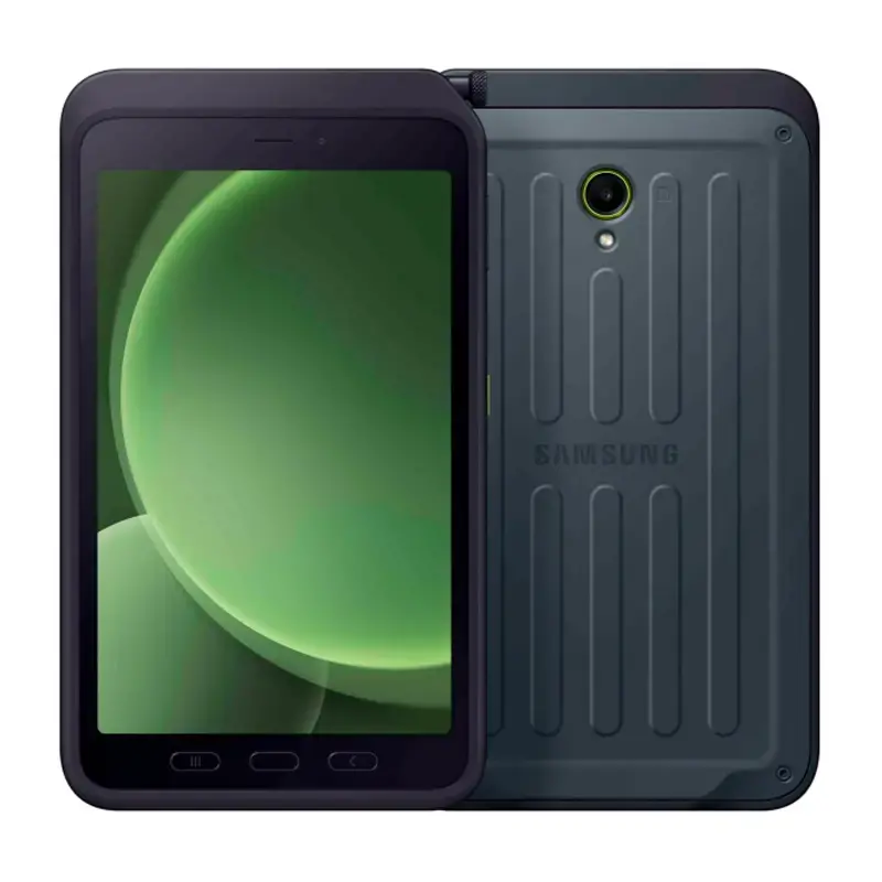  SAMSUNG Galaxy Tab Active 5 Tablet 8.0" TFT WUXGA 1920x1200 120Hz Exynos 1380 Octa-Core 6GB RAM 128GB 5G LTE Wi-Fi 6 Bluetooth 5.3 13MP rear 5MP front 5050mAh removable battery