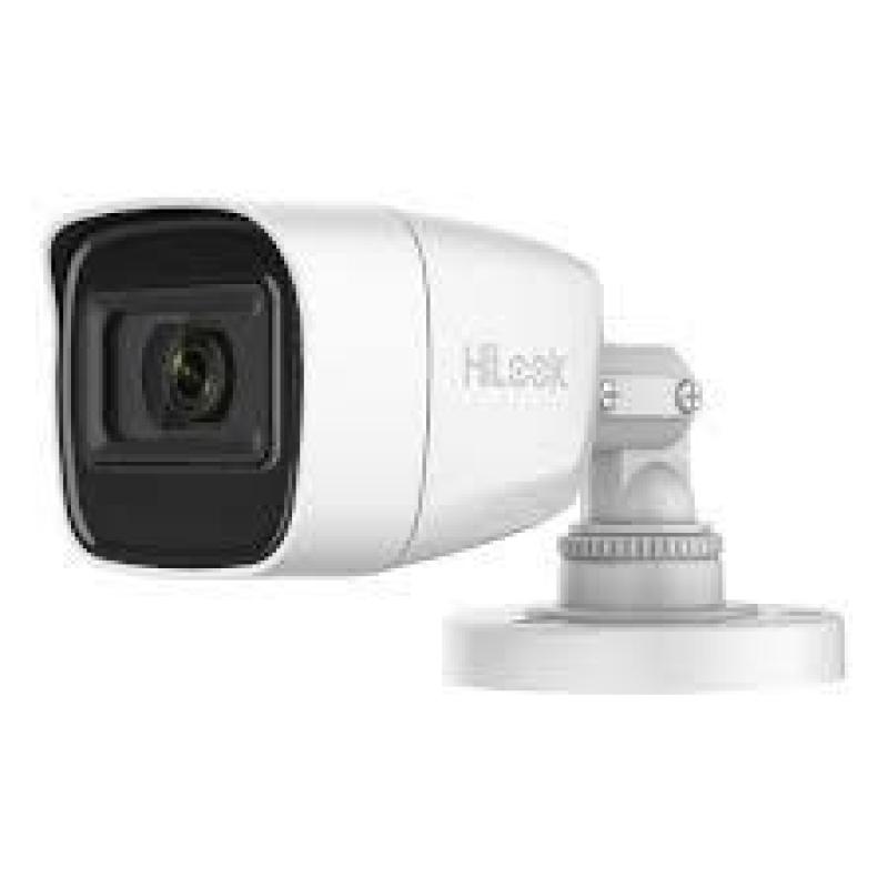  HILOOK THC-B120-PS Cámara bala analógica 2MP 1080P lente 2.8mm con audio micrófono IR 20m TVI/AHD/CVI/CVBS 